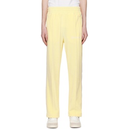 Yellow Pinched Track Pants 231695M190021