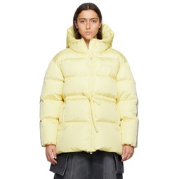 Yellow Belted Down Jacket 232695F061003
