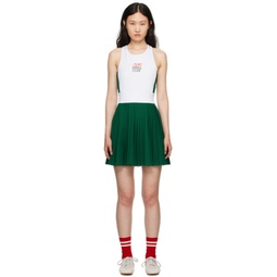 SSENSE Exclusive Off-White & Green Forest Dress 232963F551000