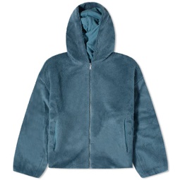 Pangaia Recycled Wool Fleece Reversible Bomber Jacket Storm Blue