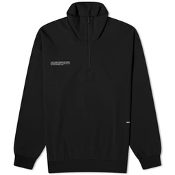 Pangaia Double Jersey Half Zip Sweat Black