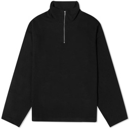 Pangaia Wool Jersey Half Zip Sweat Black