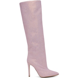 Pink Holly Stiletto Boots 241616F115011
