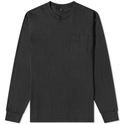 Patta Basic Washed Pocket Long Sleeve T-Shirt Black