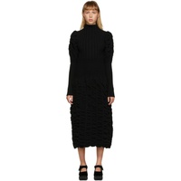 Black Long Knit Dress 202427F054024