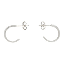 Silver Miur Hoop Earrings 241627M144009