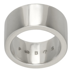 Silver Qrix Band Ring 241627M147004