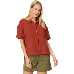 Womens Pendleton Short Sleeve Button Front Shirt