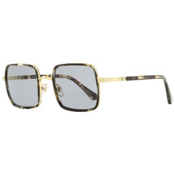 Persol Unisex Square Sunglasses PO2475S 1100R5 Striped Brown/Gold 50mm
