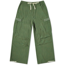 Pleasures Visitor Wide Fit Cargo Pants Green