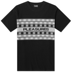 Pleasures Check Knitted T-Shirt Black