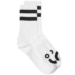 Polar Skate Co. Happy Sad Sock White