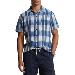 Linen & Cotton Short-Sleeve Shirt