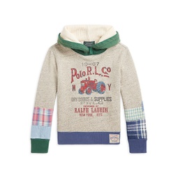 Little Boys & Boys Embroidered Hoodie