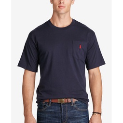 Mens Big & Tall Crew-Neck Pocket T-Shirt