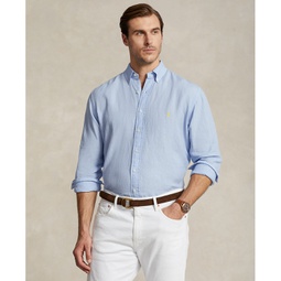 Mens Big & Tall Classic-Fit Linen Shirt
