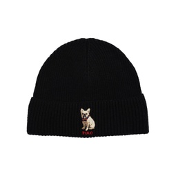 Mens Embroidered Frenchie Beanie