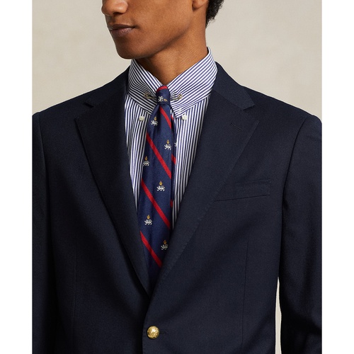  Mens Polo Modern Wool-Blend Gabardine Blazer