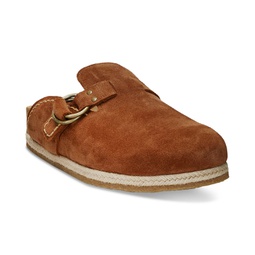 Mens Turbach Shearling-Lined Suede Slip-On Clogs