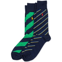 Mens 2-Pk. Striped Slack Socks