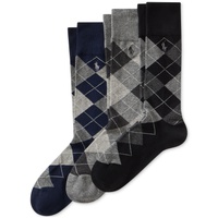 Mens Socks Extended Size Argyle Dress Mens Socks 3-Pack