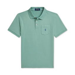 Big Boys Cotton Jersey Pocket Polo Shirt