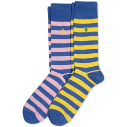 Mens 2-Pk. Striped Socks