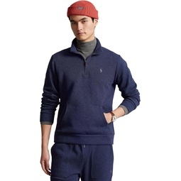 Mens Polo Ralph Lauren Double Knit Mesh 1/4 Zip Sweatshirt