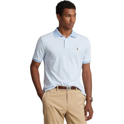 Mens Polo Ralph Lauren Custom Slim Fit Striped Soft Cotton Polo Shirt