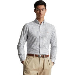 Mens Polo Ralph Lauren Classic Fit Tattersall Oxford Short Sleeve Shirt