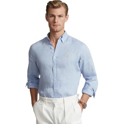 Mens Polo Ralph Lauren Classic Fit Long Sleeve Linen Shirt