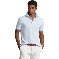 Mens Polo Ralph Lauren Classic Fit Striped Soft Cotton Polo Shirt