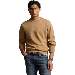 Mens Polo Ralph Lauren Embroidered-Logo Double-Knit Sweatshirt