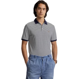 Mens Polo Ralph Lauren Classic Fit Striped Soft Cotton Polo Shirt