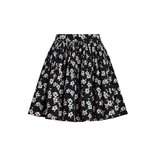  Floral A Line Mini Skirt