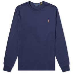 Polo Ralph Lauren Long Sleeve Cotton Custom T-Shirt French Navy