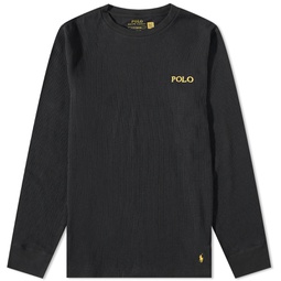 Polo Ralph Lauren Long Sleeve Waffle Lounge T-Shirt Polo Black