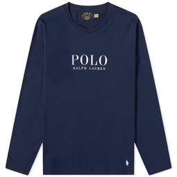 Polo Ralph Lauren Long Sleeve Logo Lounge T-Shirt Cruise Navy