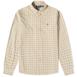 Polo Ralph Lauren Long Sleeve Checked Shirt Khaki Multi