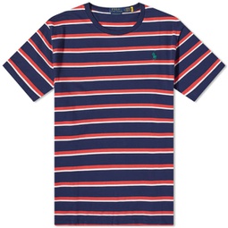 Polo Ralph Lauren Multi Stripe T-Shirt Newport Navy Multi