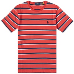 Polo Ralph Lauren Multi Stripe T-Shirt Spring Red Multi