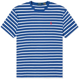 Polo Ralph Lauren Stripe T-Shirt Beach Royal & White