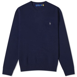 Polo Ralph Lauren Wool Cashmere Crew Neck Jumper Hunter Navy