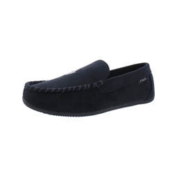 mens faux suede slip on loafer slippers