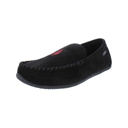 mens faux suede slip on loafer slippers