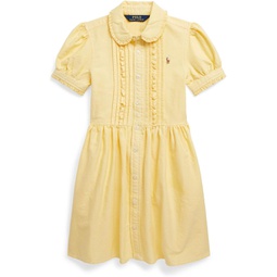 Polo Ralph Lauren Kids Ruffled Cotton Oxford Shirtdress (Toddler)