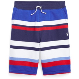 Polo Ralph Lauren Kids Striped Fleece Shorts (Big Kids)