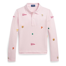 Polo Ralph Lauren Kids Collegiate-Icon Mesh Polo Shirt (Big Kids)