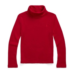 Polo Ralph Lauren Kids Ribbed Cotton-Blend Turtleneck (Toddler/Little Kids)