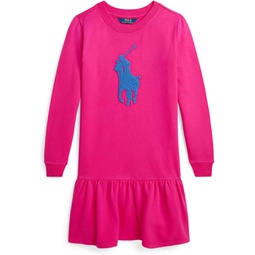 Polo Ralph Lauren Kids French Knot Big Pony Fleece Dress (Big Kid)